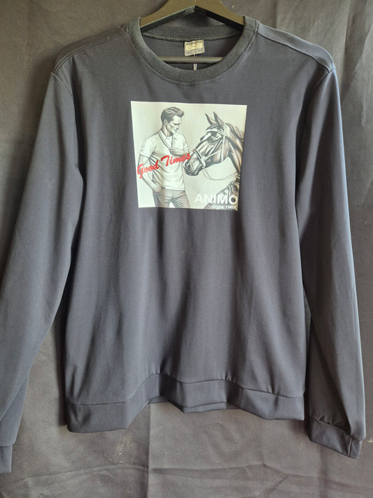 Animo Italia - Elvio Mens Jumper, Black