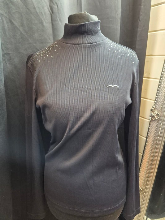 Animo Italia - Dublin Long Sleeve Polo Top Black