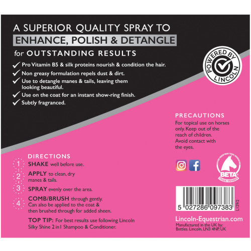 Lincoln Silky Shine Hair Polish And Detangler