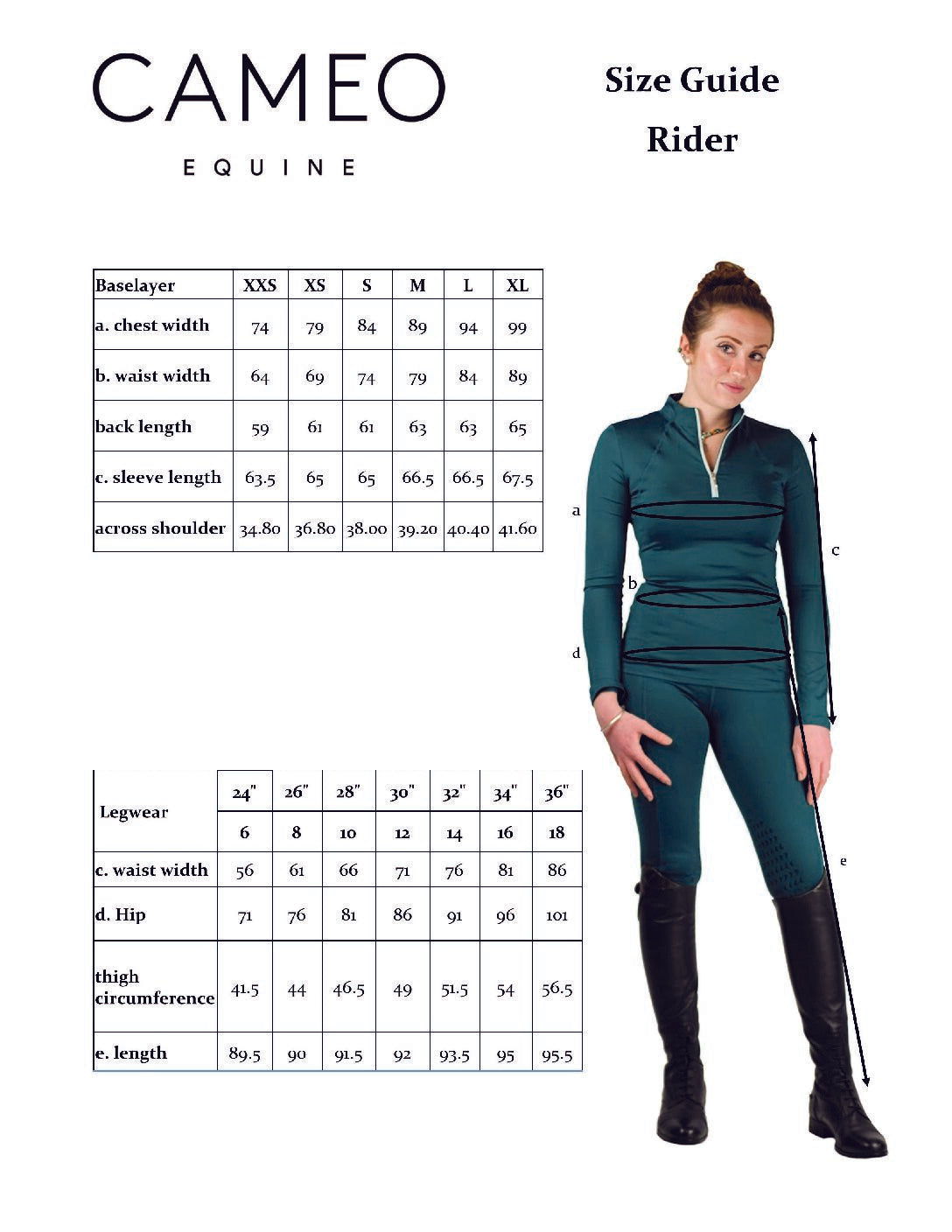 Cameo Ladies Performance Baselayer