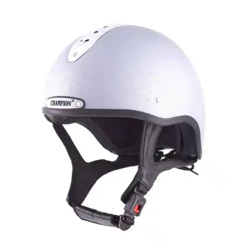 Champion Pro-Ultimate Jockey Helmet - Silver Matt