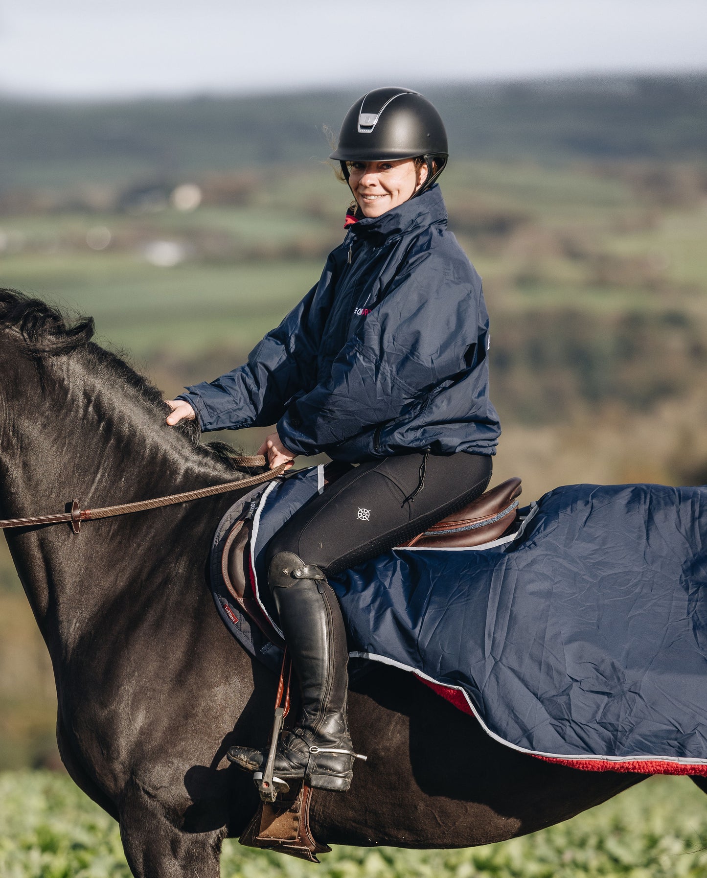 EQUIDRY Shortie | Stowaway Hood|Thin fleece or cool mesh ( MAC ) lining