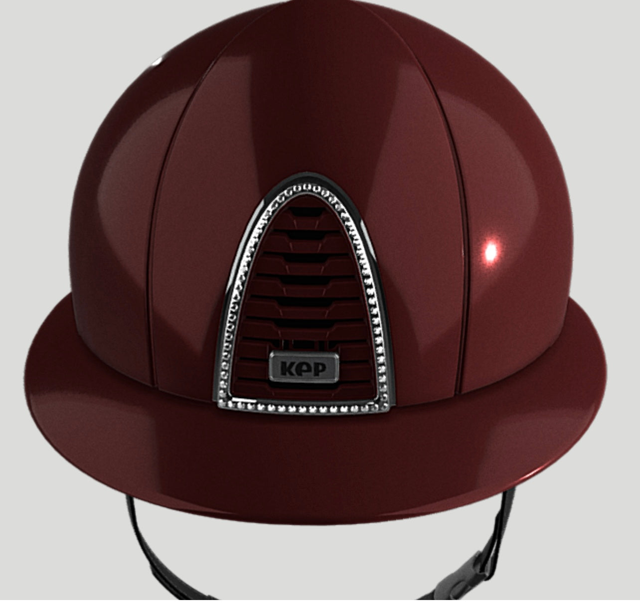 kep Chromo 2 Metal Polish Bordeaux with Swarovski crystal surround