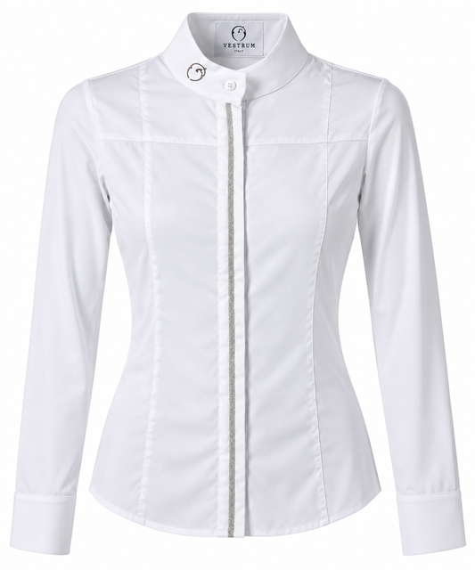Vestrum Ladies Long Sleeve White Competition Shirt