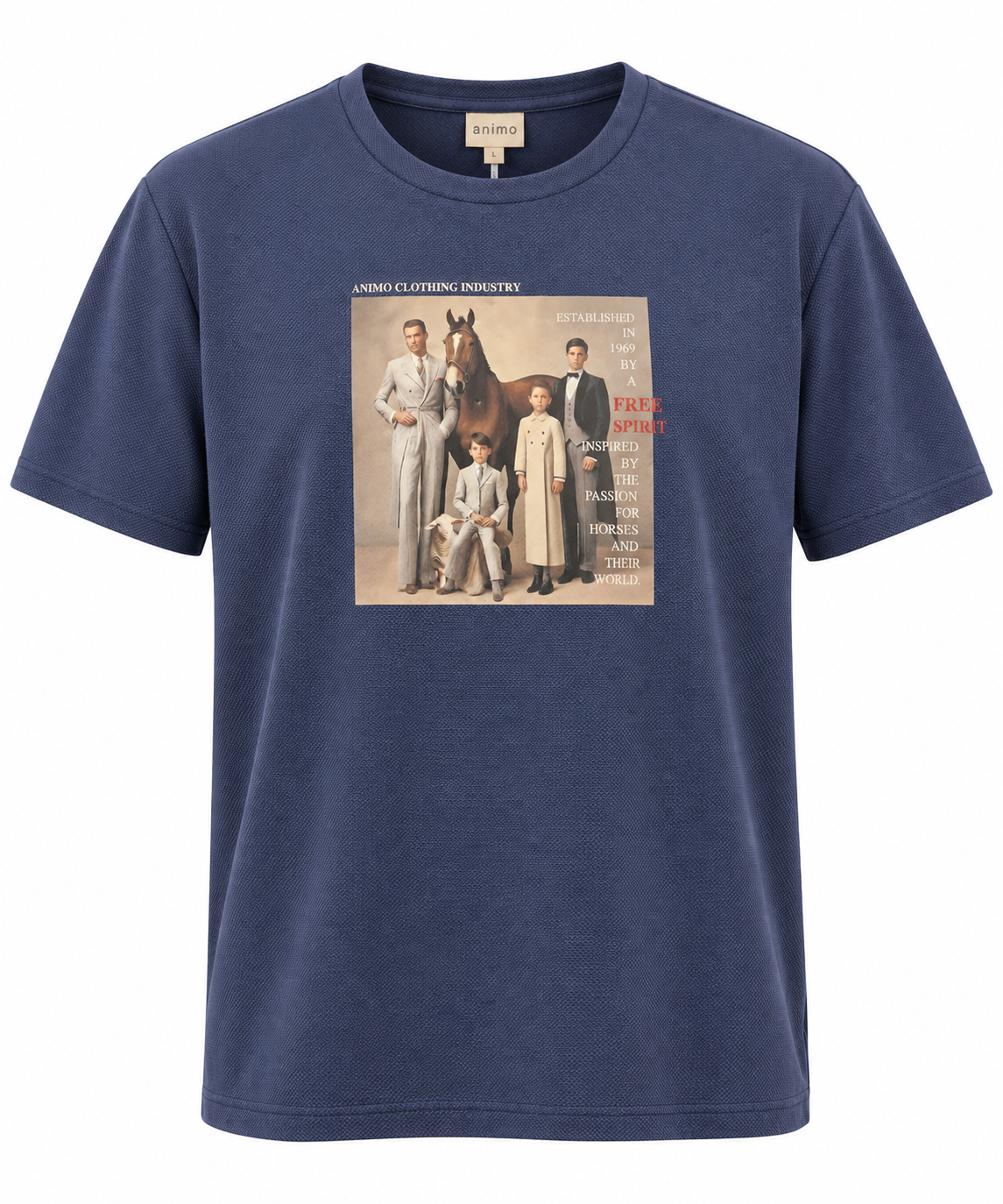 Animo Cardiff Men’s T-Shirt – Navy