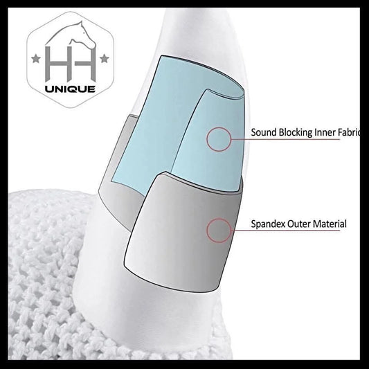 Horzehoods soundproof competition secura strap ears