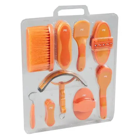 Premier Equine Soft-Touch Grooming Kit Set - 9 Pieces