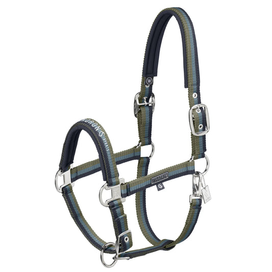 Eskadron Double Pin Headcollar Classic Sports - Navy/Steel Blue/Dusty Olive