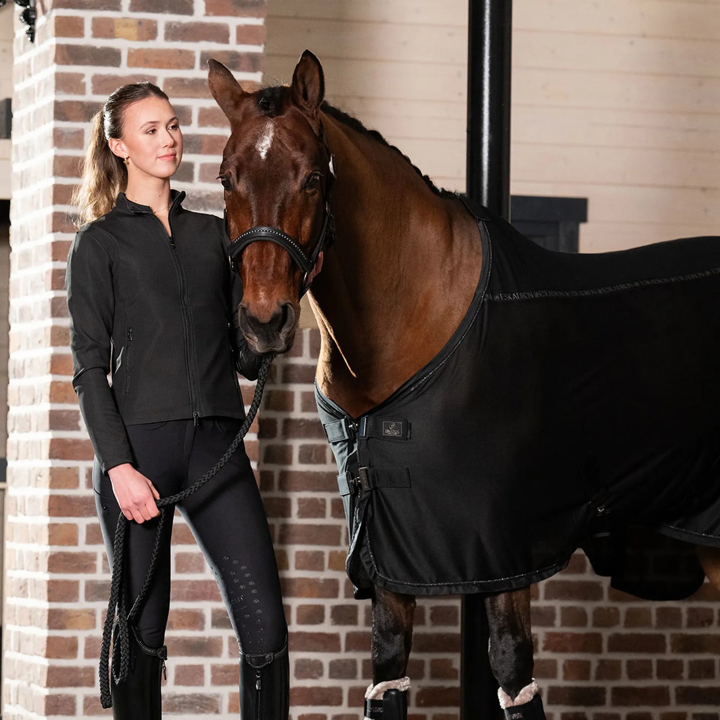 Eskadron Platinum Pro Cover Fly Cooler Rug - Black