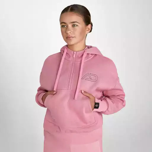 Aztec Diamond Young Rider Half Zip Hoodie - Pink