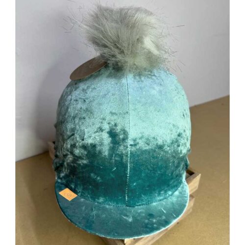 Equisilks Crush Velour Hat Cover - Peppermint