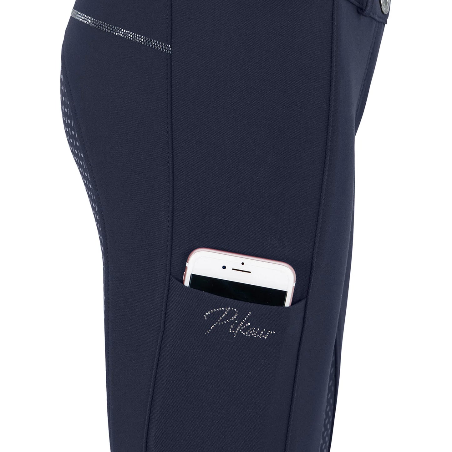 Pikeur Xenia Full Grip Junior Girls Breeches - Nightblue
