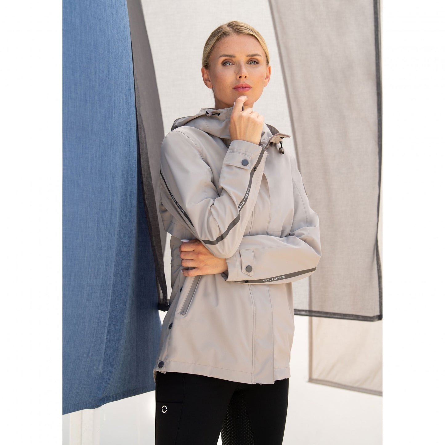 Pikeur Sports 5020 Raincoat Ladies Waterproof Jacket - Greige