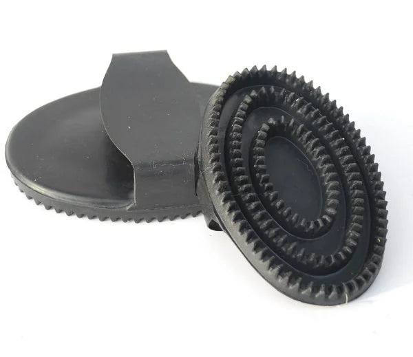 Rhinegold Large Rubber Curry Comb-Black