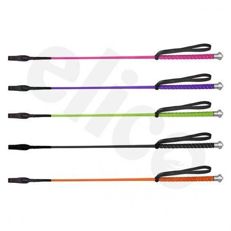 Elico EL55 Riding Silver Braided Whip