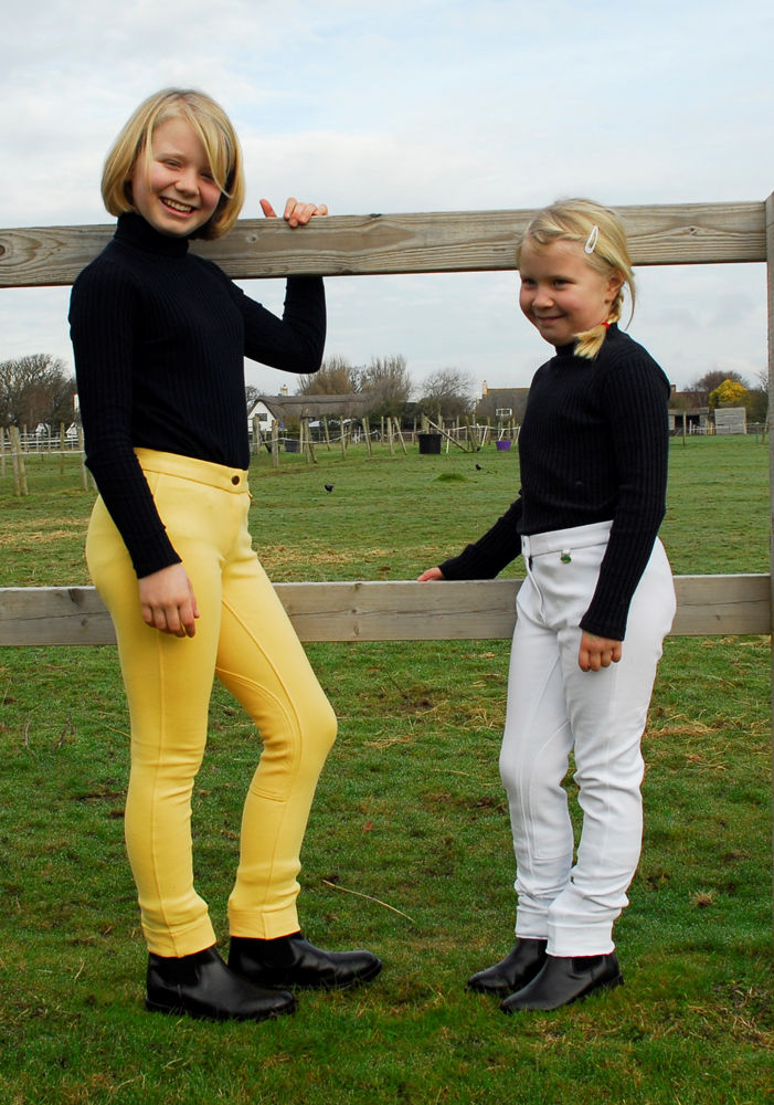 Rhinegold Childs Essential Jodhpurs - White