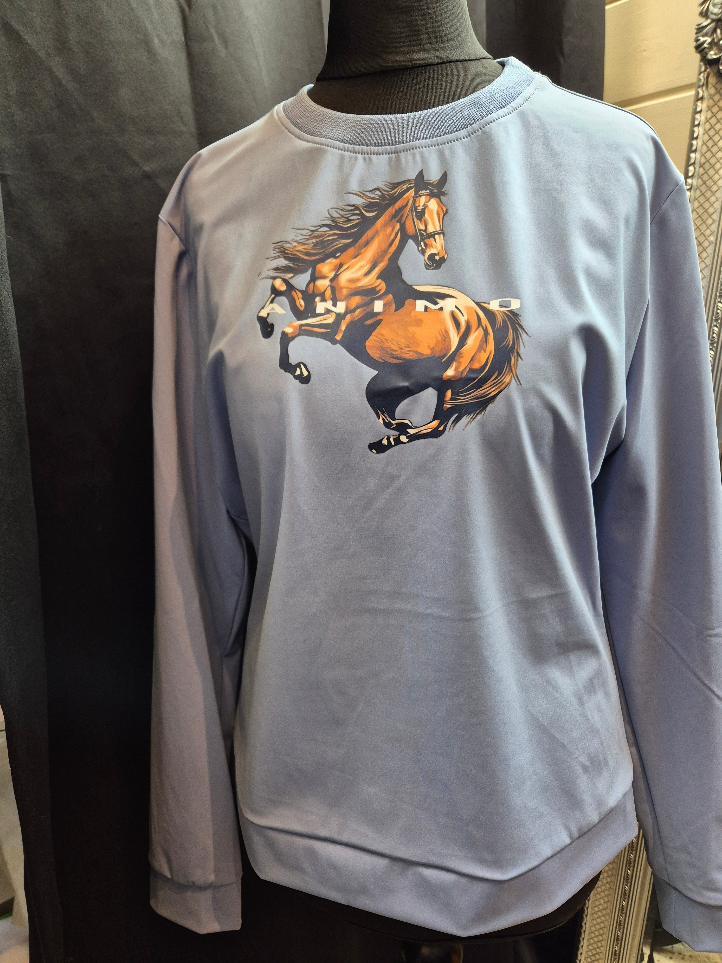 Animo Italia - Lerica Long Sleeve Jumper Sky Blue