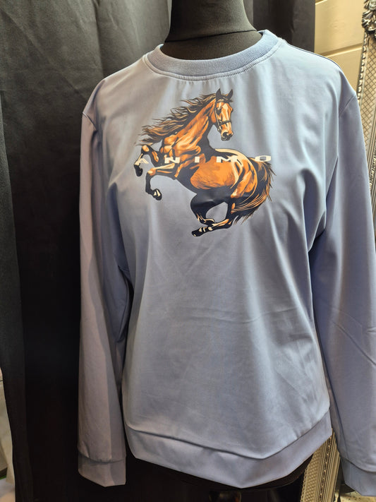 Animo Italia - Lerica Long Sleeve Jumper Sky Blue