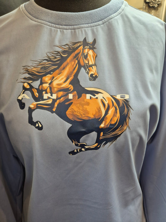 Animo Italia - Lerica Long Sleeve Jumper Sky Blue