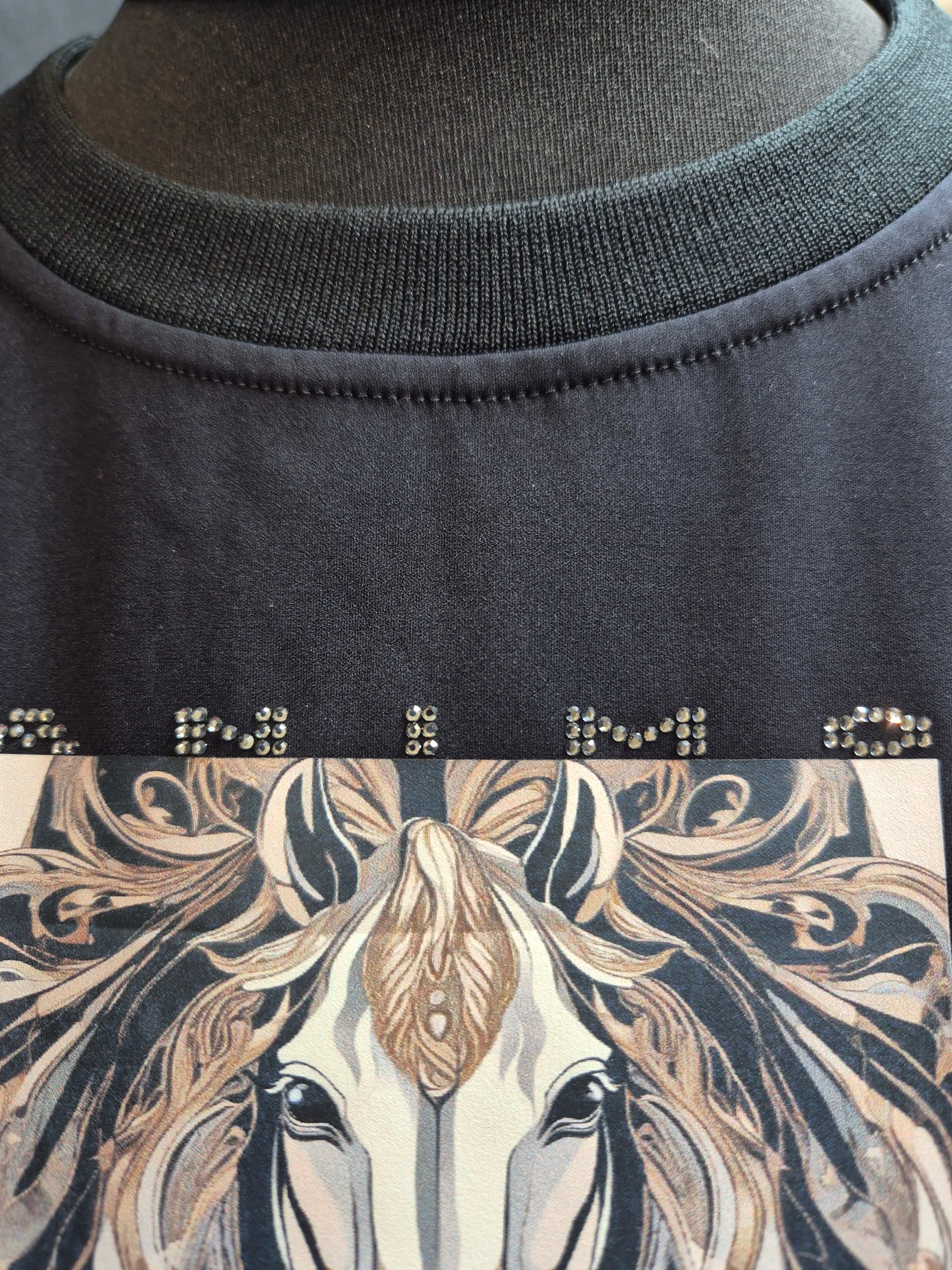 Animo Italia - Lacrew Long Sleeve Jumper Black