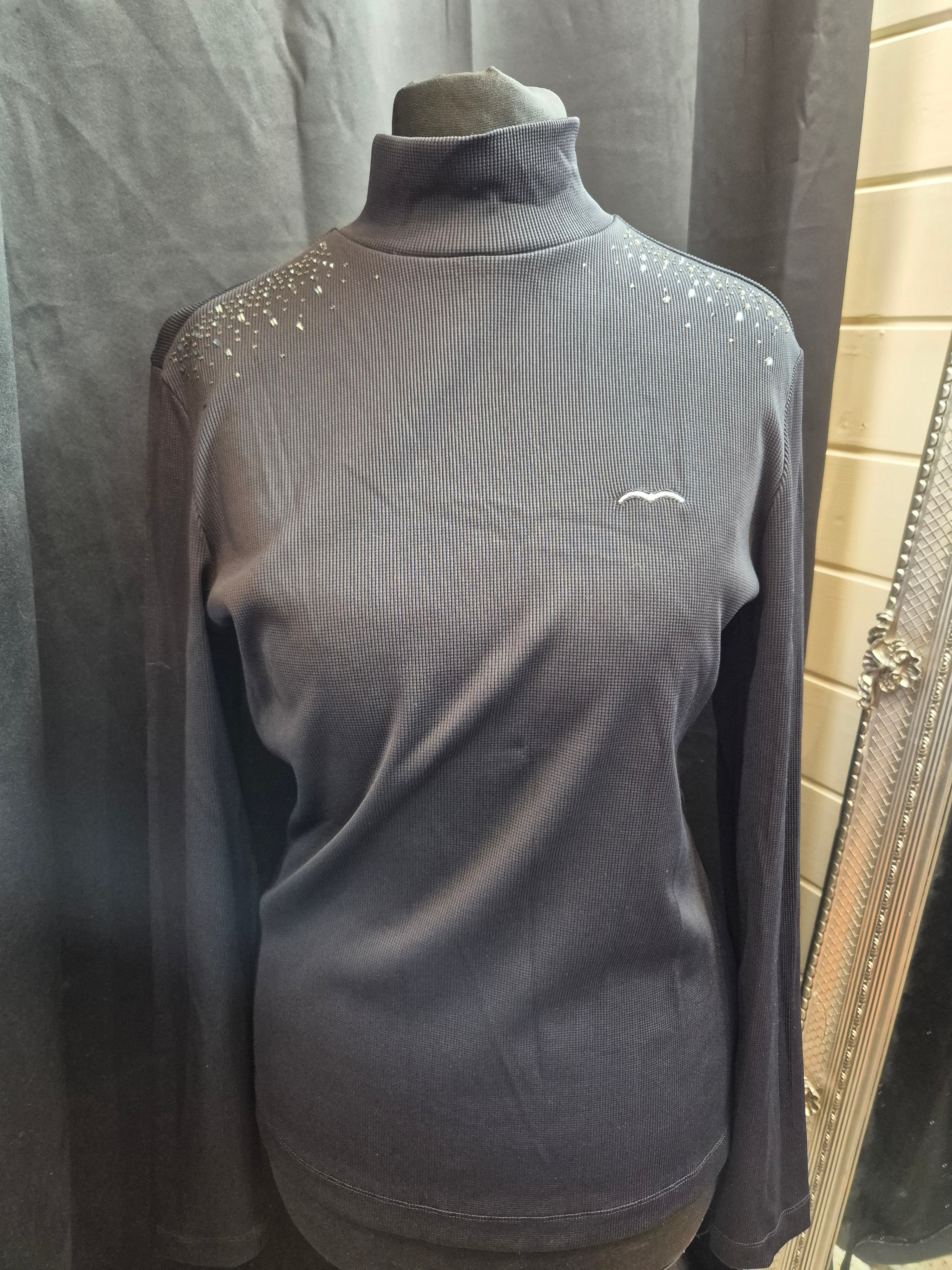 Animo Italia - Dublin Long Sleeve Polo Top Black