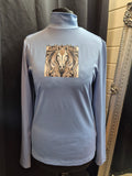 Animo Italia - Divina Long Sleeve Polo Neck Sky Blue