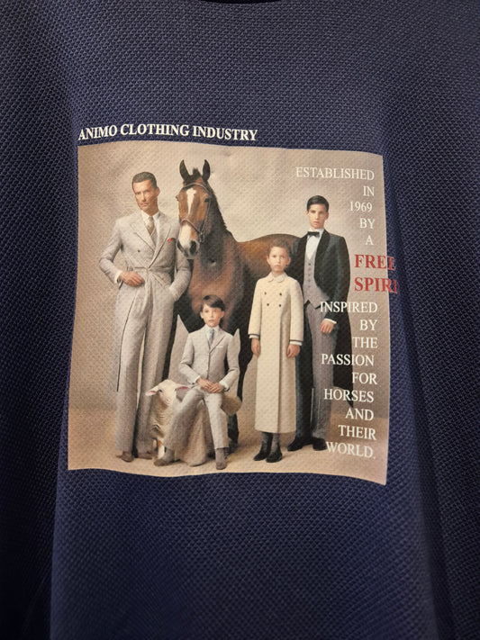 Animo Italia - Cardiff Short Sleeve Top, Navy