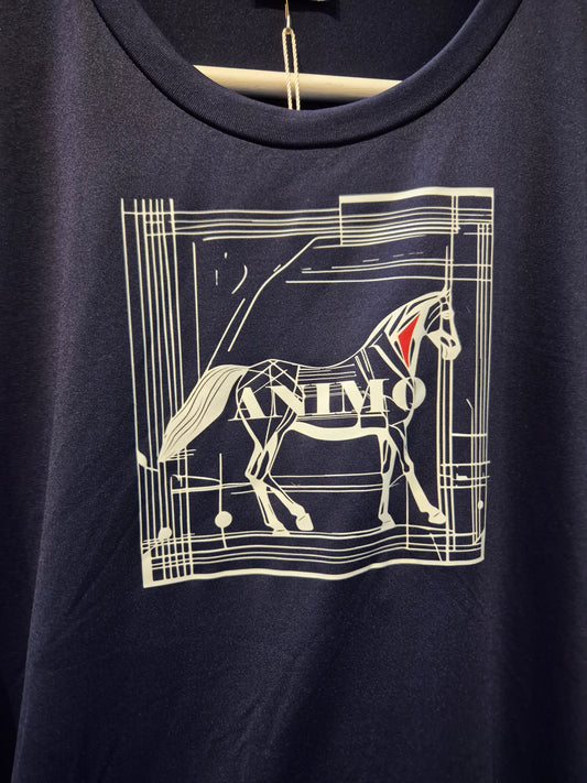 Animo Italia - Corona Mens Long Sleeve Top, Navy