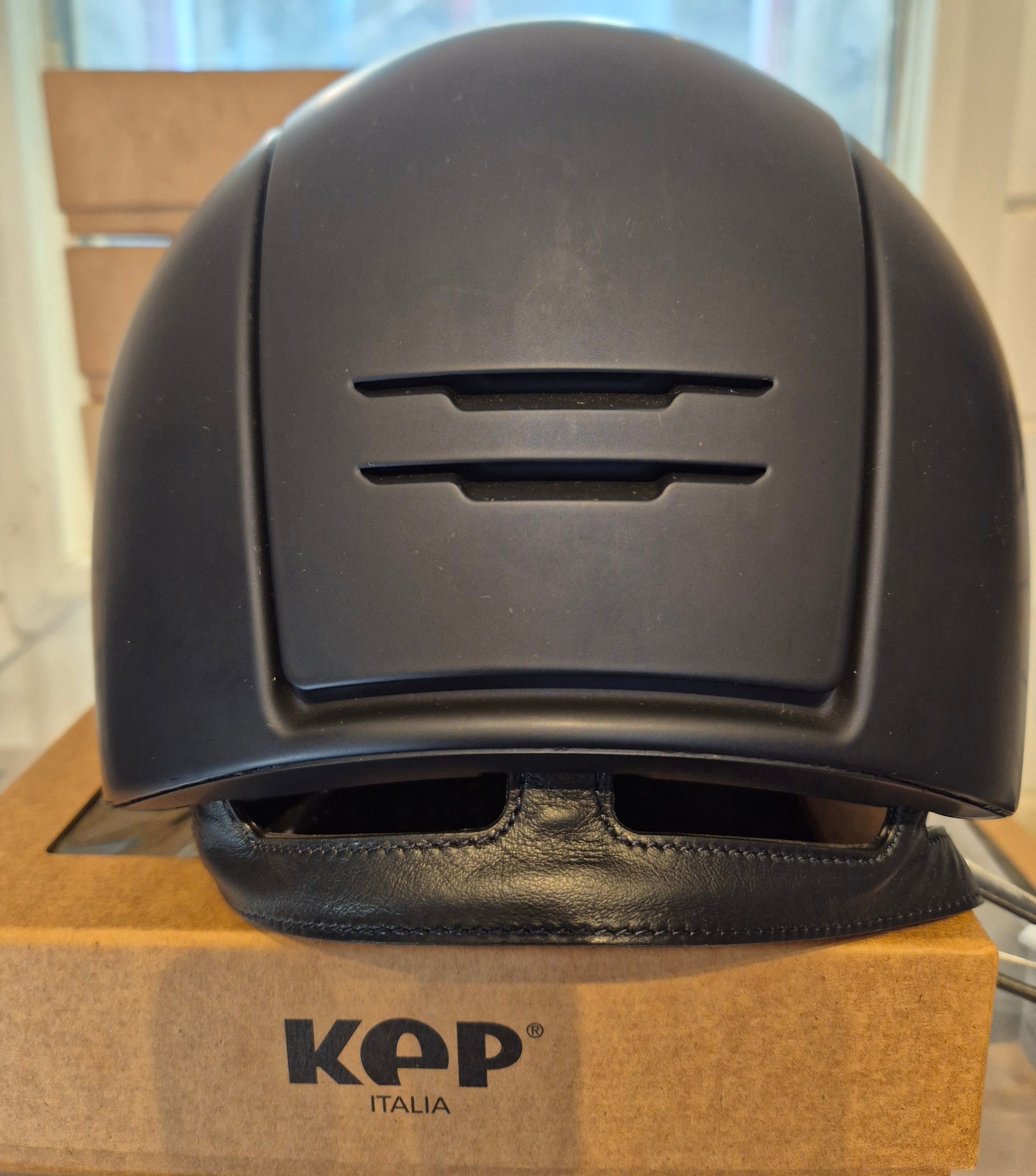 KEP Cromo 2.0 Blue Matt with Crystal Logo, Chrome grill and velvet Swarovski front panel - Medium Shell