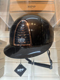 KEP Chromo 2 black Shine  with rose gold mirror surround and crystals logo