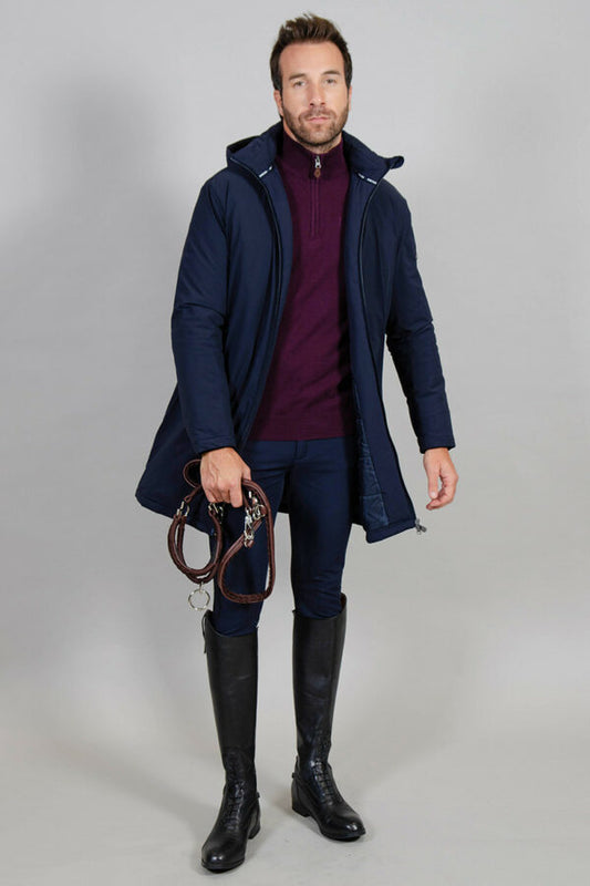 Harcour Robertol Mens Parka -Navy