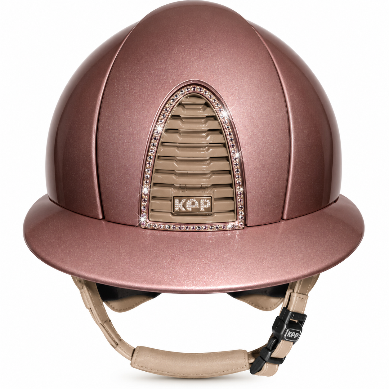 KEP Cromo 2.0 Diamond Pink Polo Riding Hat with Swarovski Crystal Detailing - medium shell