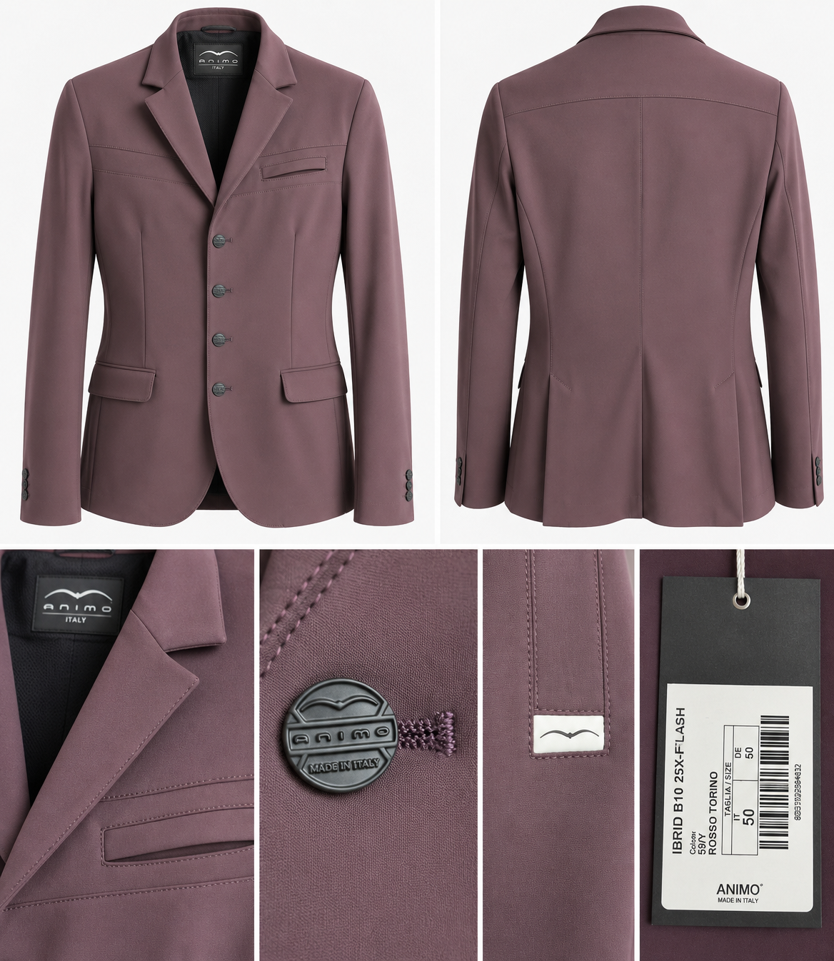 Animo Italia - Ibrid Mens Show Jacket - Rosso Torino