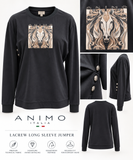 Animo Italia - Lacrew Long Sleeve Jumper Black