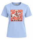 Animo Frontera Horse Graphic T-Shirt – Sky Blue
