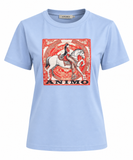 Animo Frontera Horse Graphic T-Shirt – Sky Blue