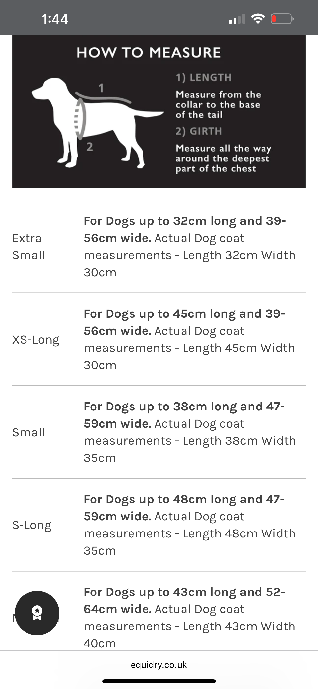 Equidry dog coats