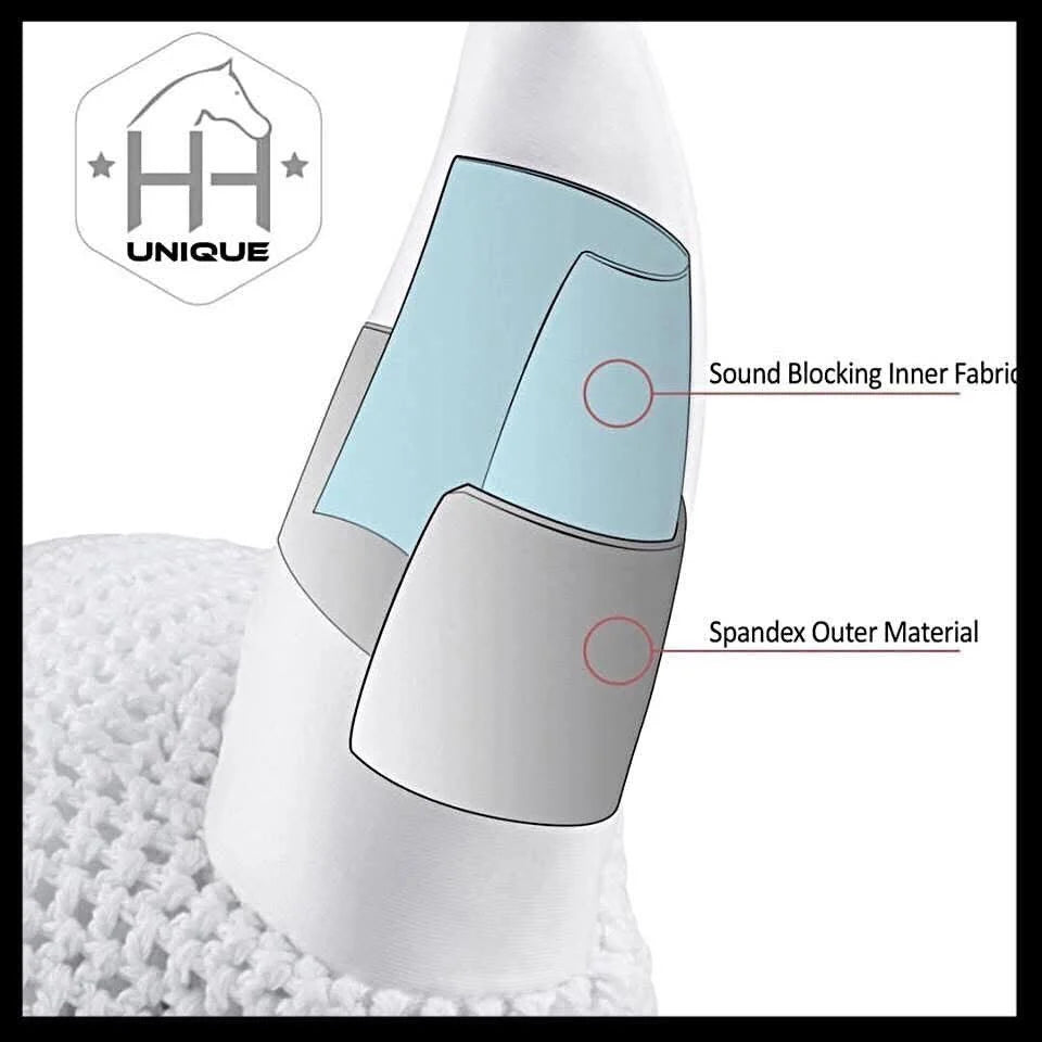 Horzehoods soundproof competition secura strap ears