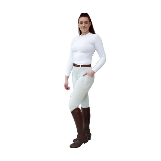 Cameo Equine Pale Grey Performance Tights