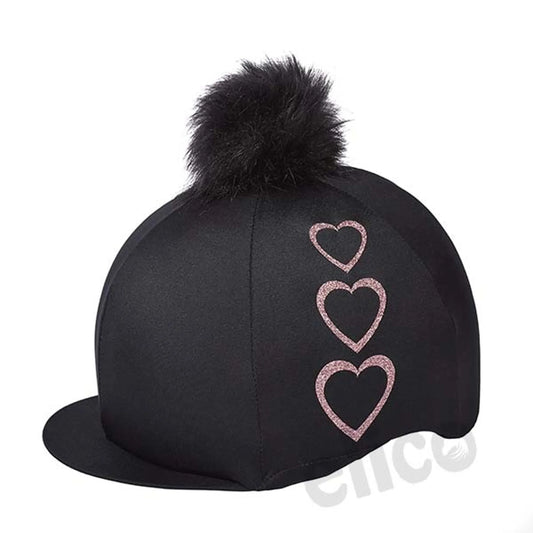 Capz Cover - Three Hearts Black