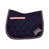 Little Rider The Princess and The Pony Navy & Peach Saddle Pad